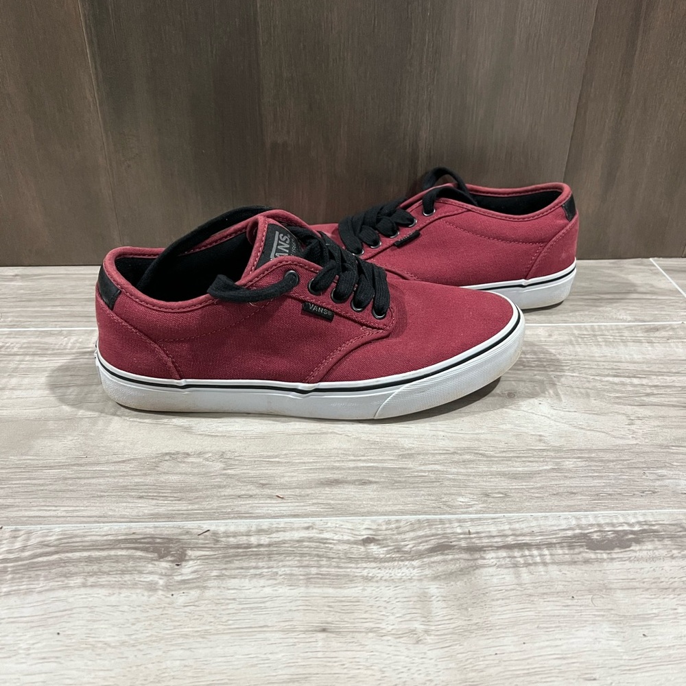 Vans Men's Red Canvas Sneakers